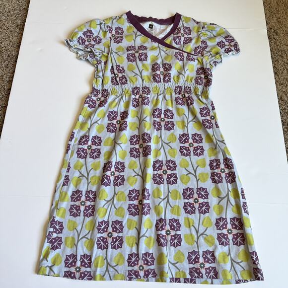 Tea Collection Campanillas Wrap Neck Dress - Picture 2 of 8